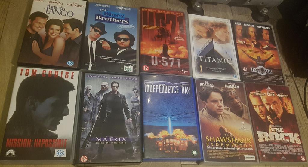 Video cassettes, videobanden, Alle leeftijden, Ophalen, Gebruikt, Overige genres