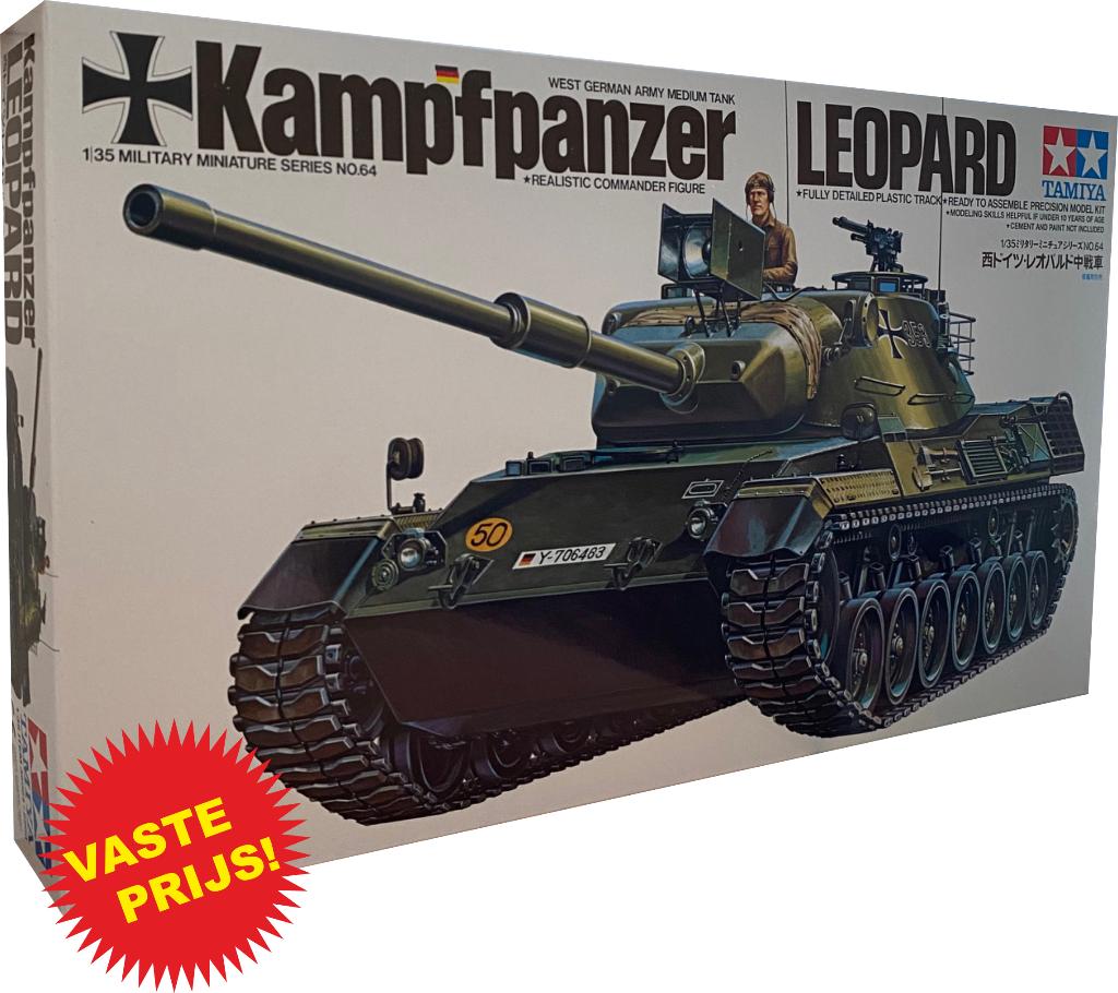 Kampfpanzer Leopard (Tamiya 35064) 1/35, Tank, 1:32 tot 1:50, Nieuw, Ophalen of Verzenden
