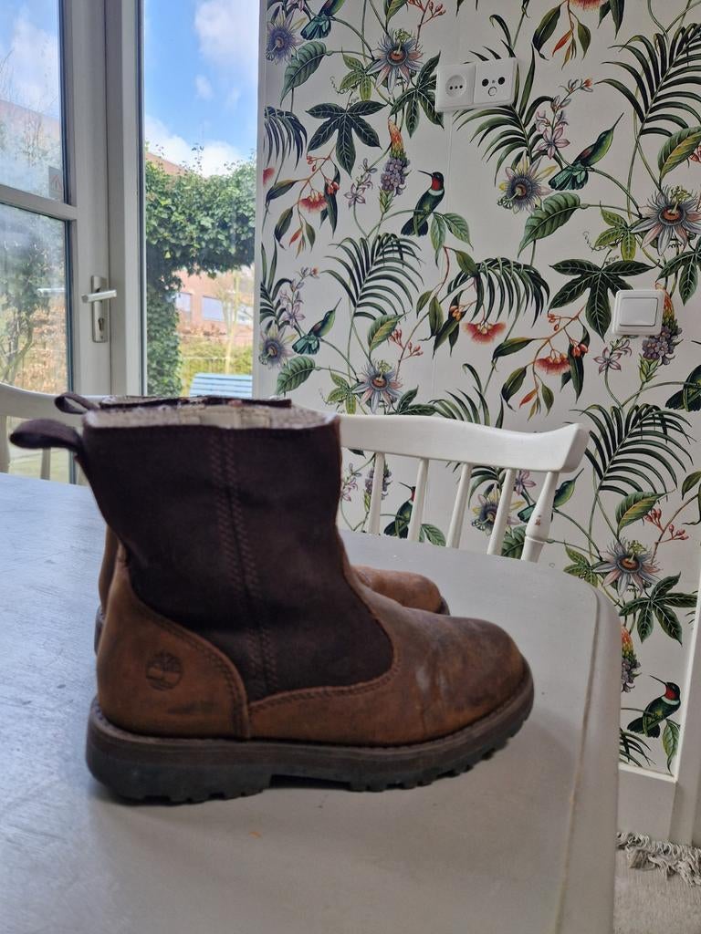 Timberland bruine laarzen maat 30, Ophalen, Zo goed als nieuw, Jongen, Laarzen
