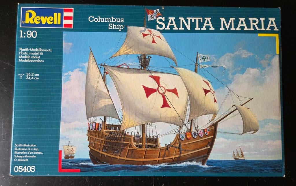 Revell Columbus Ship Santa Maria 1:90, Ophalen of Verzenden, Zo goed als nieuw, 1:200 of kleiner, Revell