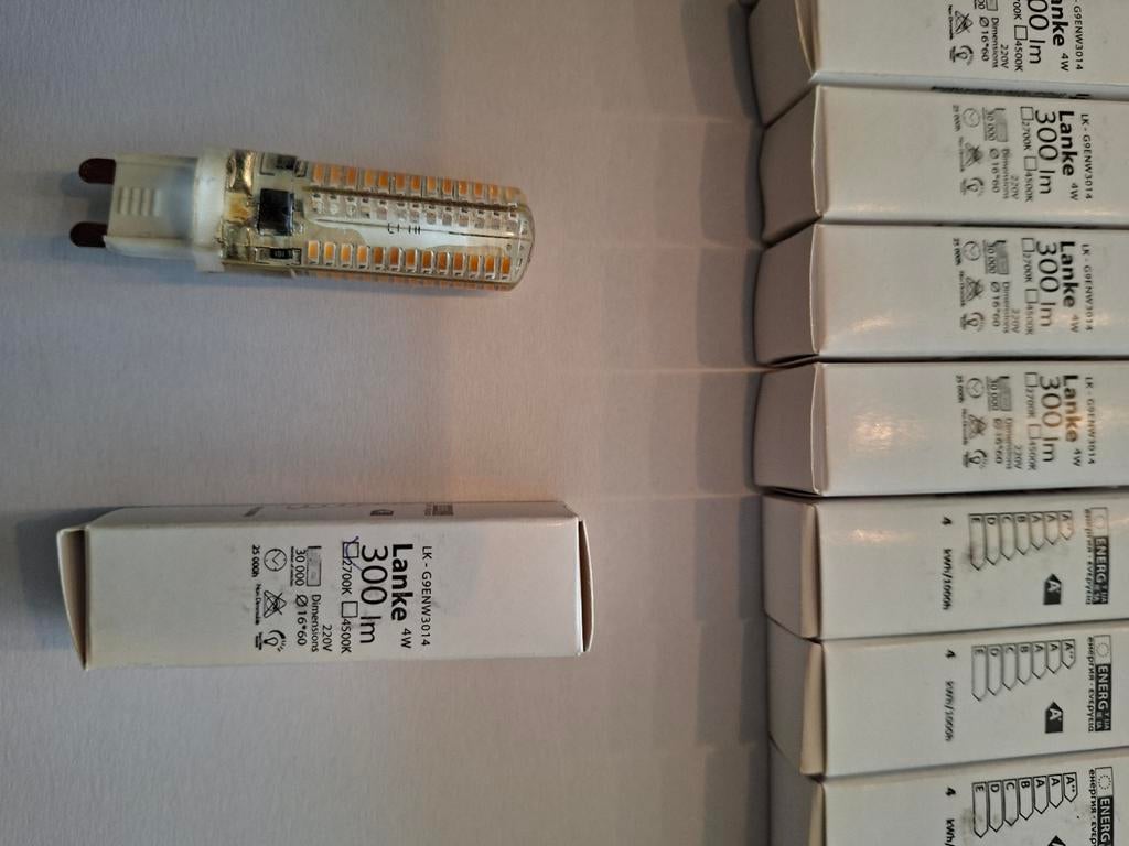 Ledlampjes 12x g9   4watt 220volt, Huis en Inrichting, Lampen | Losse lampen, Ophalen of Verzenden, Nieuw, Led-lamp