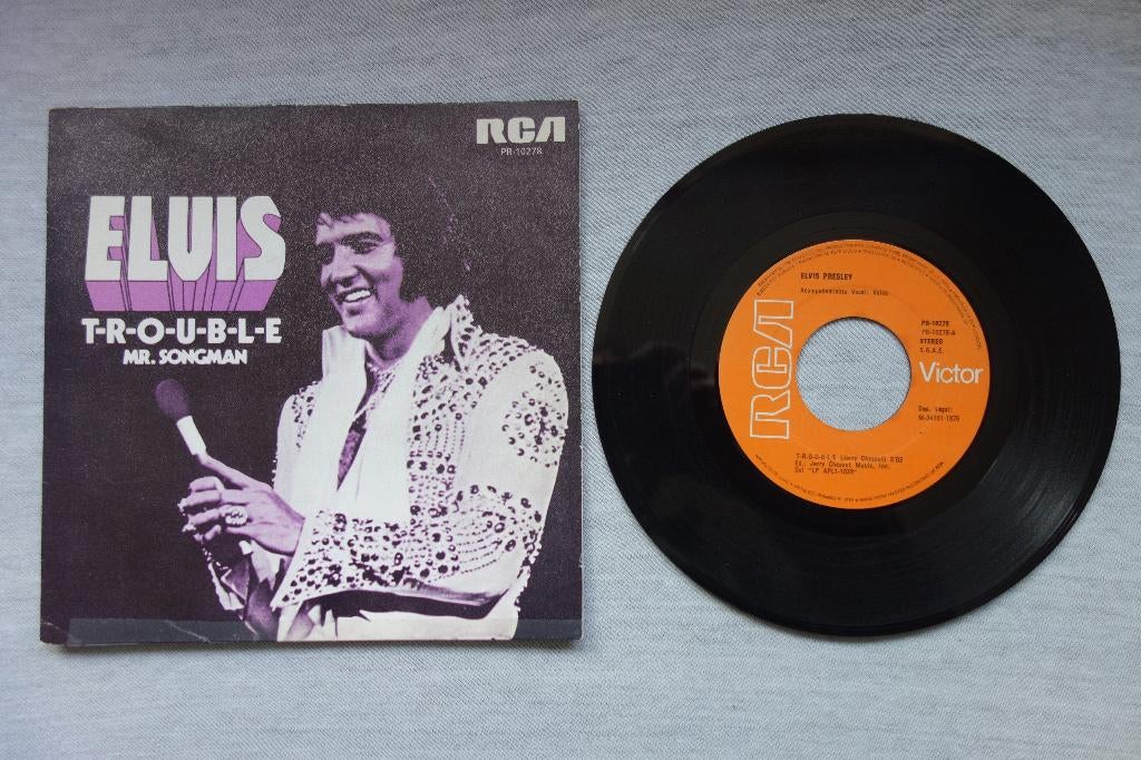 Single Elvis Presley TROUBLE- Mr. Songman, 7 inch, Single, Ophalen of Verzenden, Zo goed als nieuw