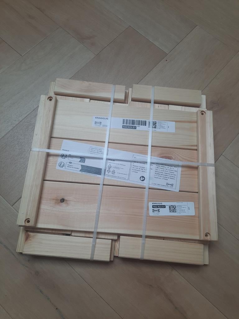 Houten kratje, Ikea Knagglig, Ophalen, Nieuw