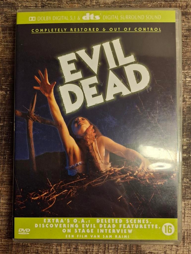 Evil Dead DVD - Sam Raimi Horror Klassieker, Vanaf 16 jaar, Ophalen of Verzenden, Gebruikt, Overige genres