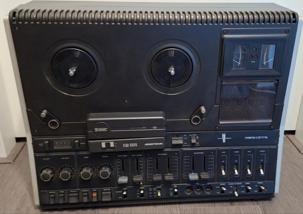 Vintage Aristona EW 5515 Bandrecorder met stofkap, Ophalen of Verzenden, Bandrecorder, Met stofkap