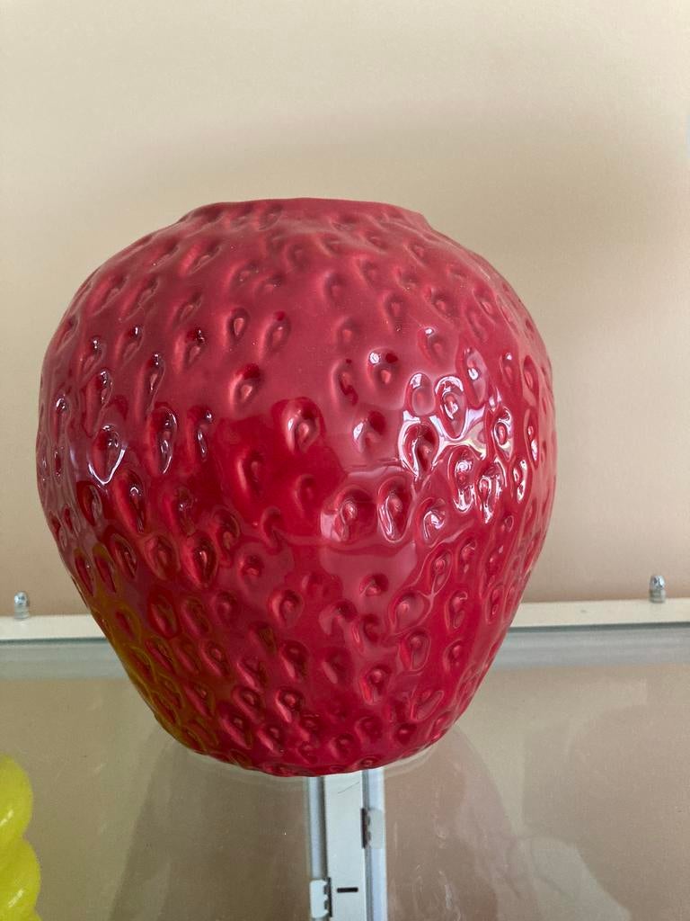 🌿🍓Aardbeien vaas aardbei vaas nieuw anna nina, Ophalen of Verzenden, Nieuw, Rood