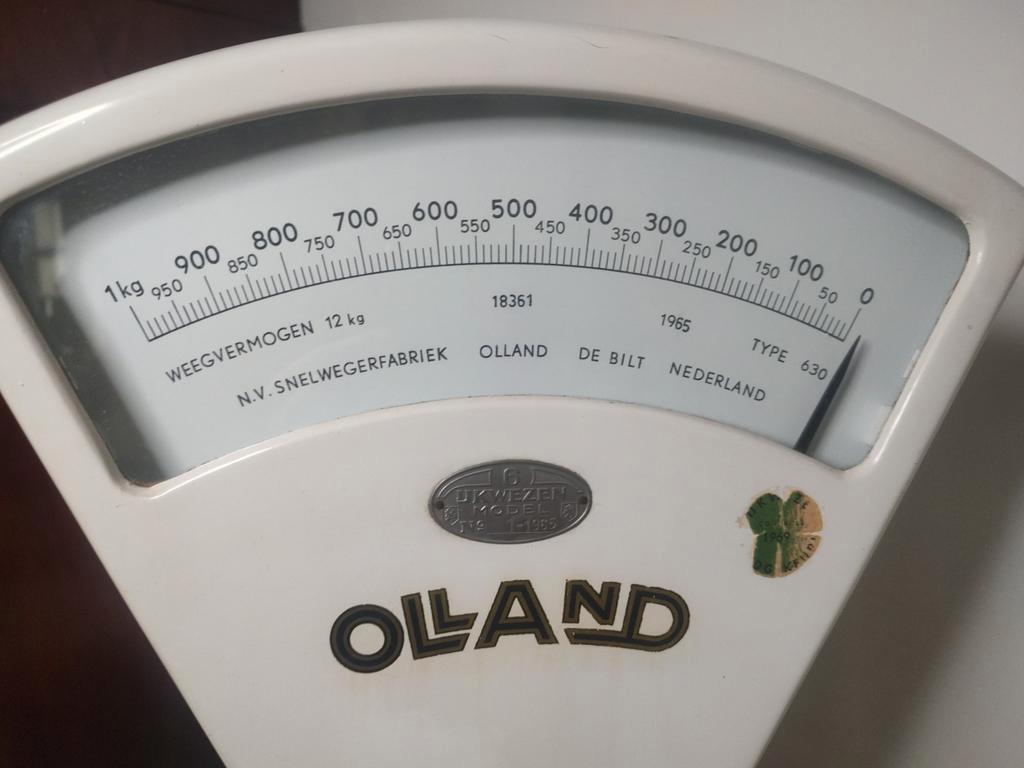 Prachtige Vintage weegschaal ' Olland ', Antiek en Kunst, Antiek | Keukenbenodigdheden, Ophalen