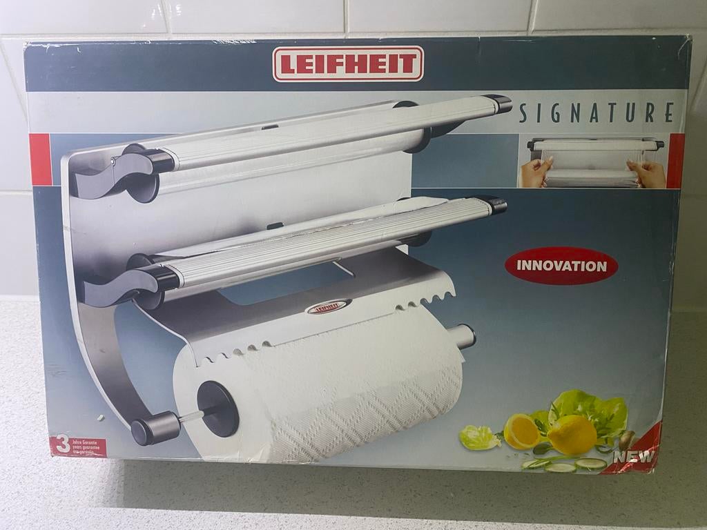 Leifheit Signature Keukenrolhouder en Foliedispensers, Huis en Inrichting, Keuken | Keukenbenodigdheden, Nieuw, Overige typen