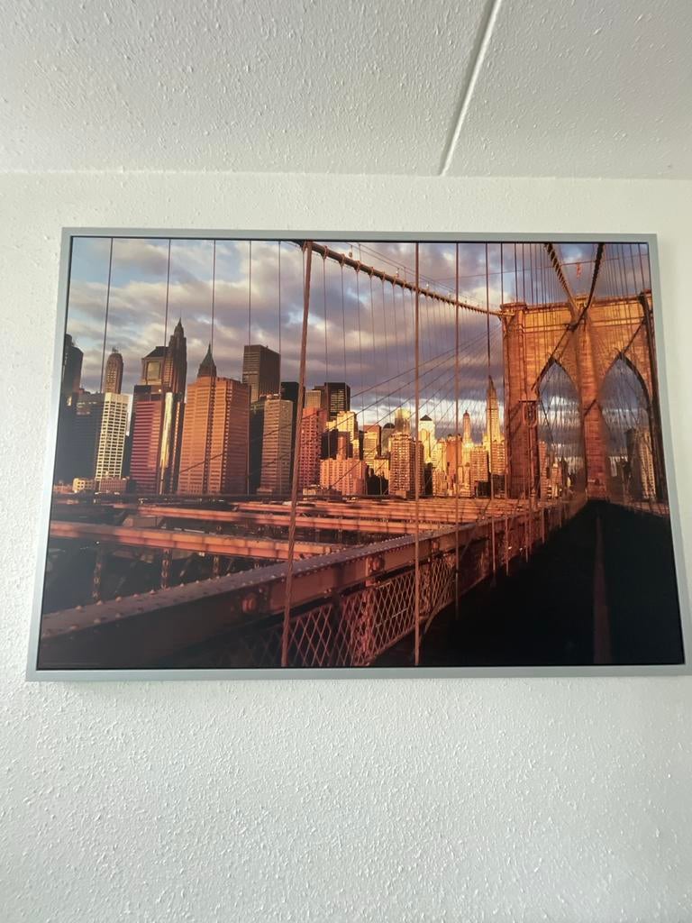 IKEA Foto in lijst New York - Gilded City by Bob Krist, Ophalen, Gebruikt, 75 tot 100 cm, Foto of Poster