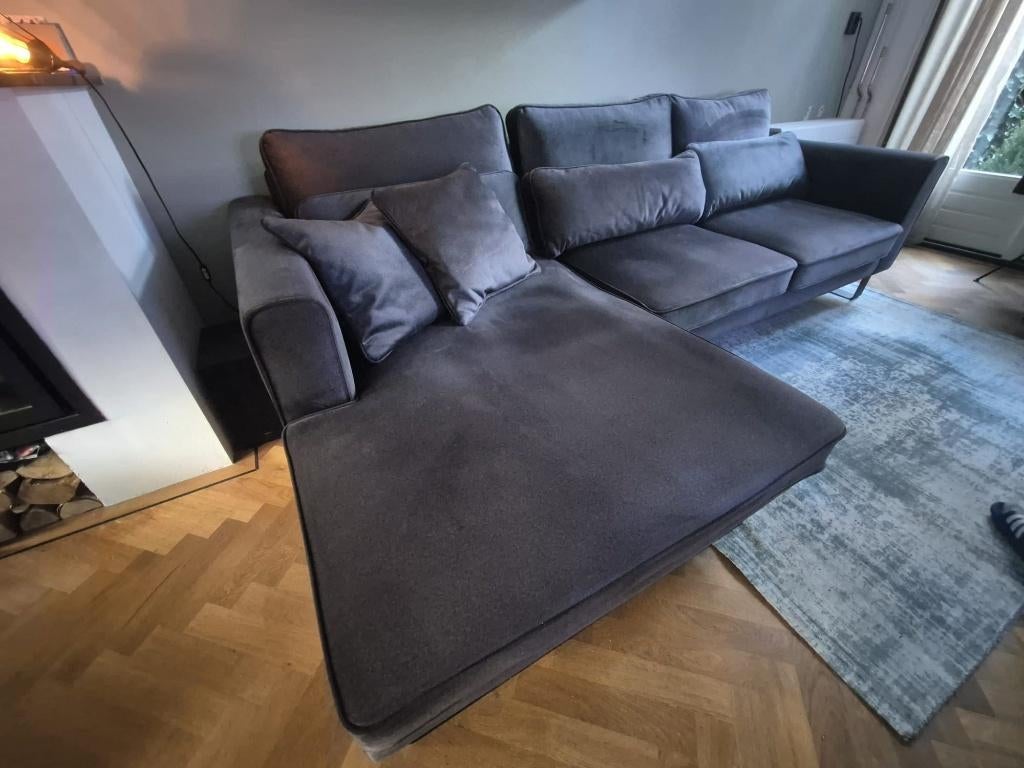 Haco Loungebank Lars 2,5 zits + Divan, zo goed als nieuw!, Ophalen, 250 tot 300 cm, Hoekbank, Zo goed als nieuw