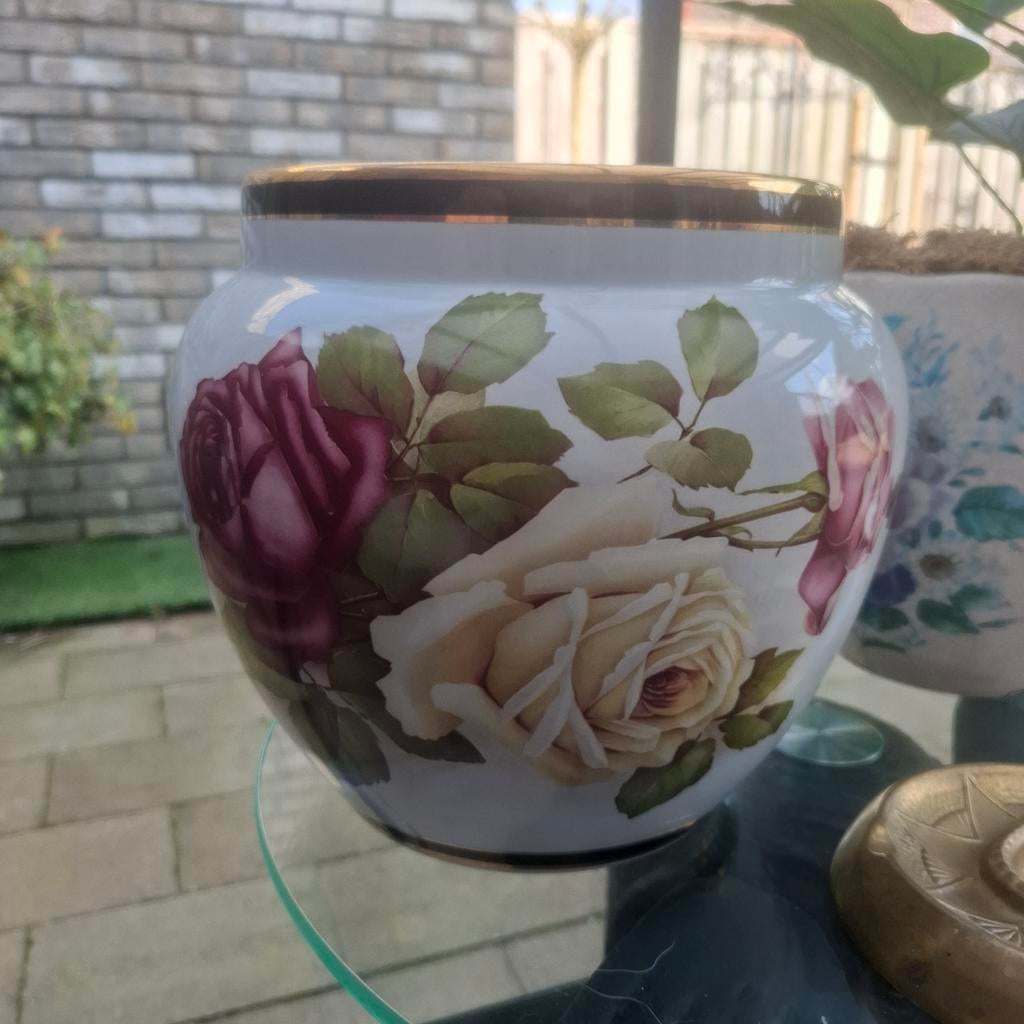 Delft Holland bloempot Modica Gouda-Plateel met certificaat, Ophalen