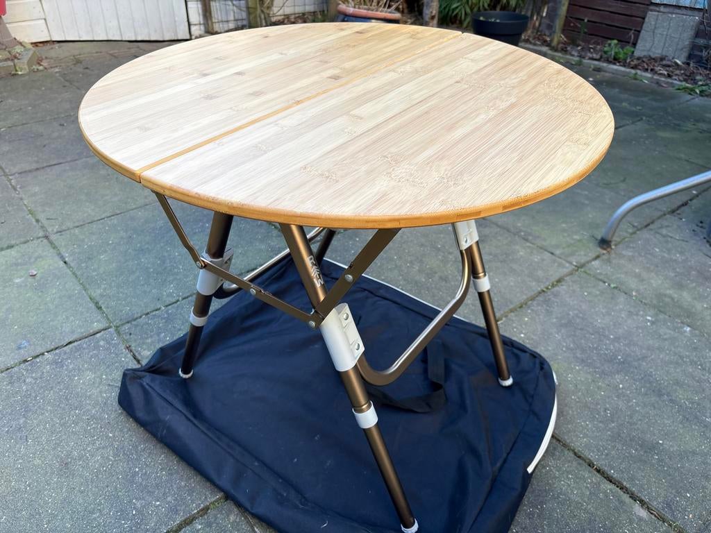 Red Wood Opvouwbare bamboe campingtafel met draagtas dia:66, Ophalen, Gebruikt