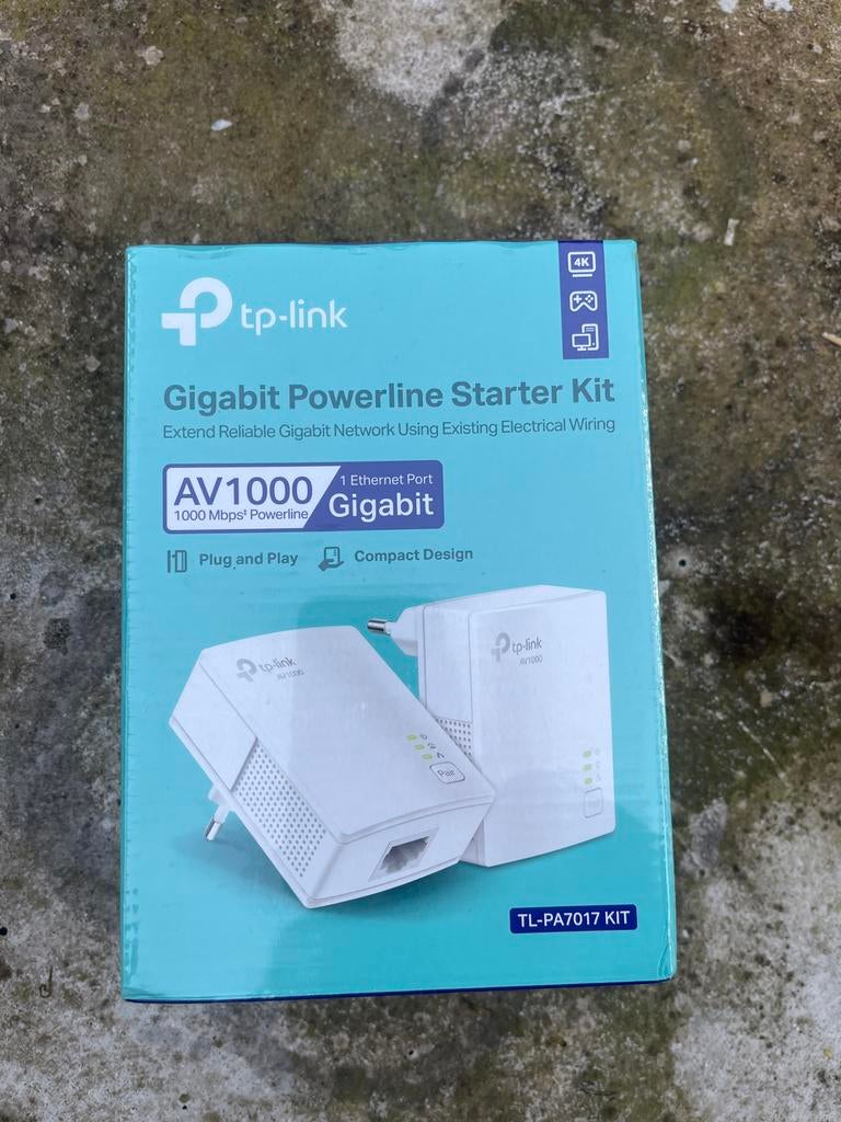 TP-Link Gigabit Powerline Starter Kit AV1000, Ophalen of Verzenden, Nieuw