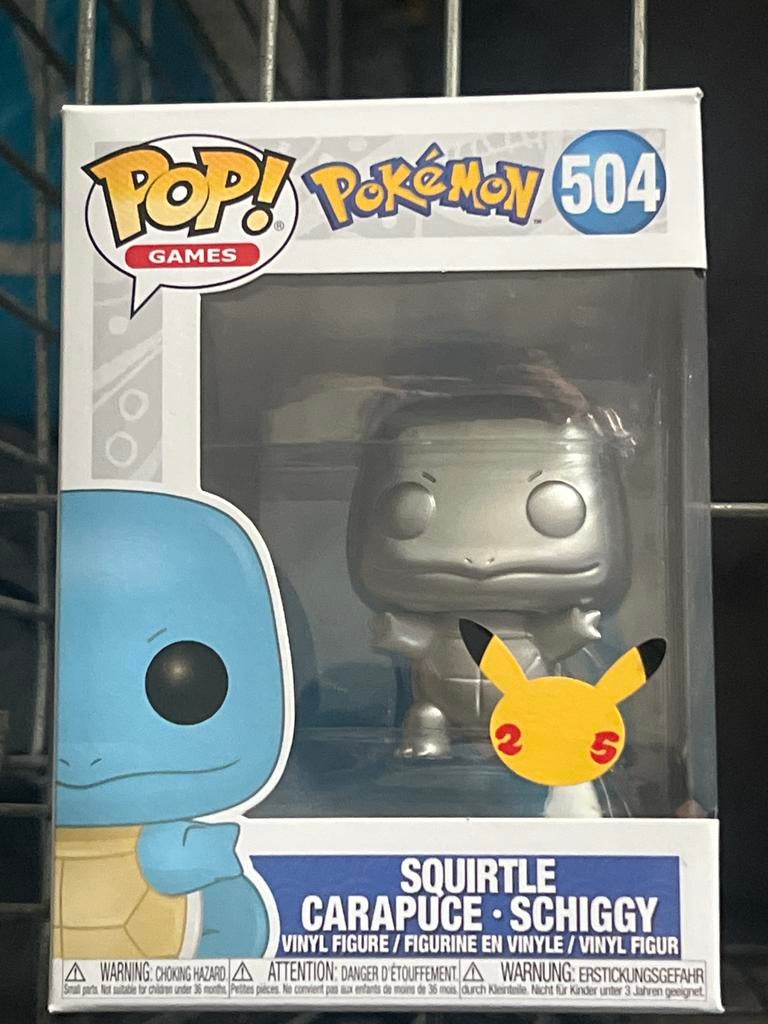 Funko Pop! Pokémon Squirtle #504 - 25 Jaar Jubileum, Ophalen of Verzenden, Nieuw, Overige typen