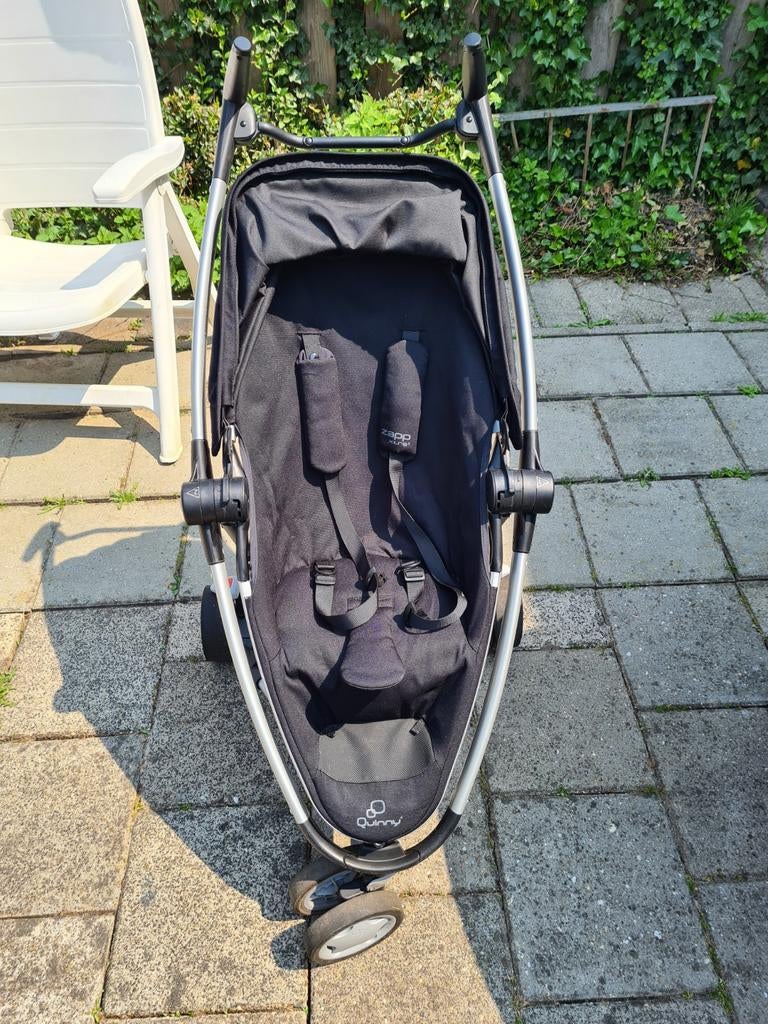 Quinny Zapp Xtra 2 Buggy - Zwart, Kinderen en Baby's, Buggy's, Ophalen of Verzenden, Gebruikt, Quinny, Verstelbare rugleuning