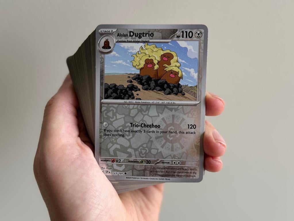 Surging Sparks 46 unieke kaarten (Incl Reverse & Holo's), Ophalen of Verzenden, Nieuw, Meerdere kaarten, Foil