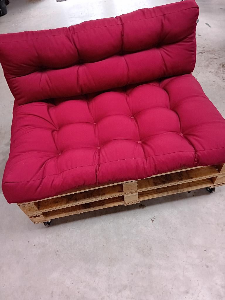 palletbankje te koop, Tuin en Terras, Tuinbanken, Ophalen, Zo goed als nieuw, Hout