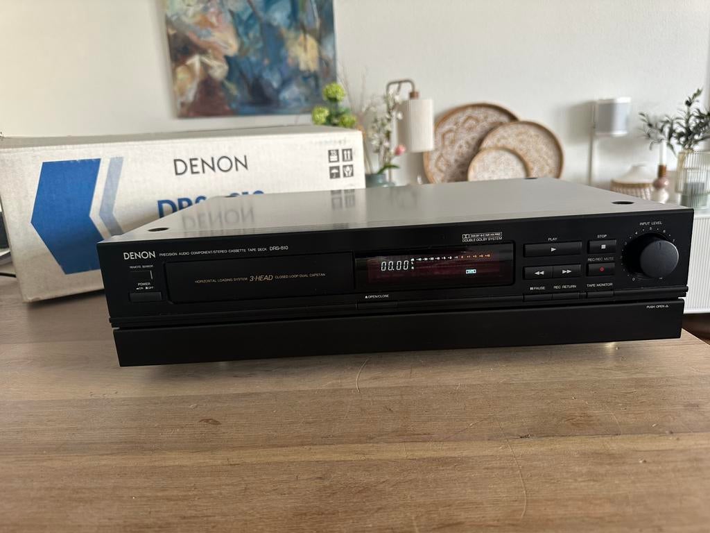 Denon DRS-810 cassettedeck (3 heads), Audio, Tv en Foto, Ophalen of Verzenden, Enkel, Denon, Tiptoetsen