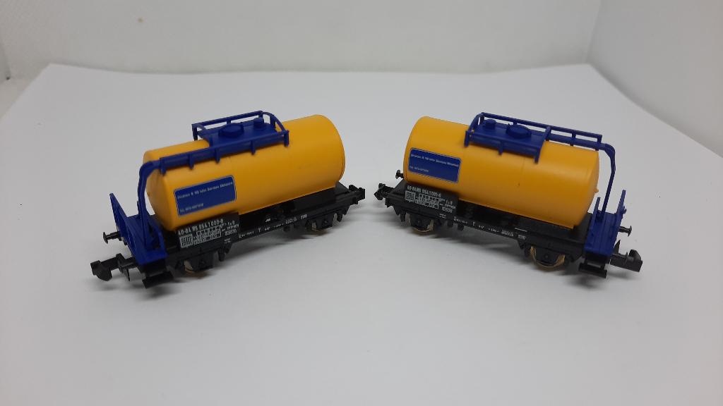 Marklin 48545 set van 2 NS Ketelwagens Sproeiwagons H0, Wisselstroom, Gebruikt, Wagon, Ophalen of Verzenden