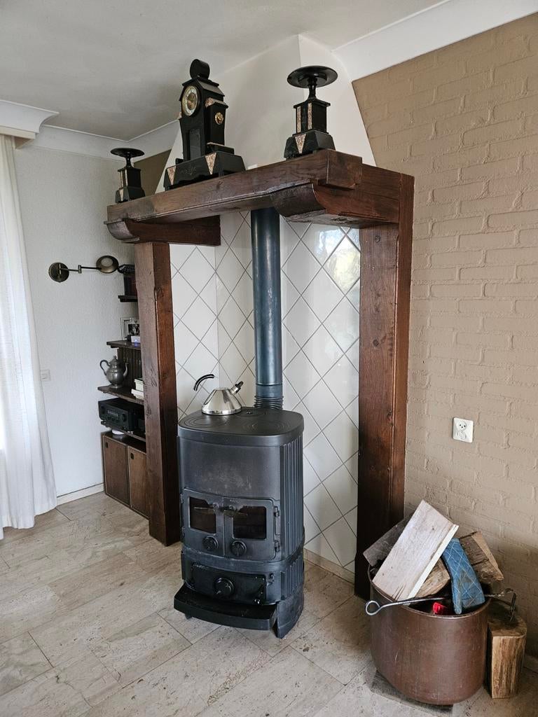 Schouw ombouw, Ophalen, Hout, Houtkachel