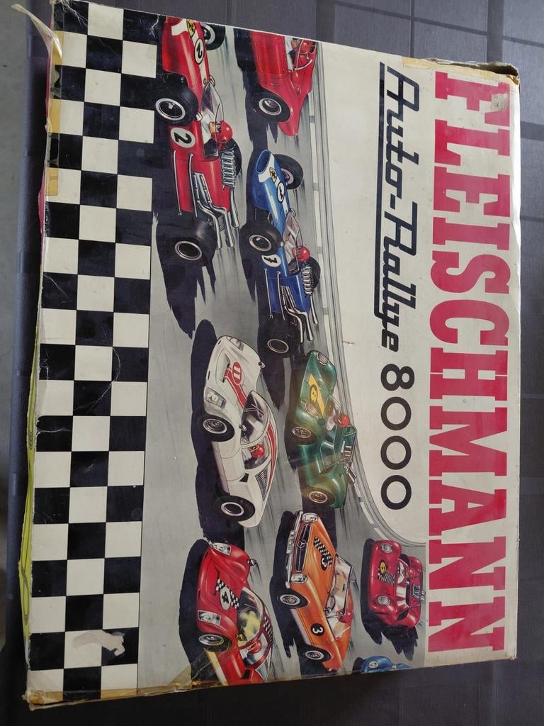 Fleischmann Auto Rallye 8000 met extra's en auto's, Fleischmann, Ophalen of Verzenden, Elektrisch, Racebaan
