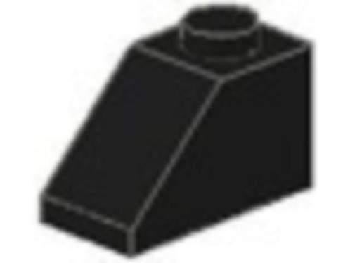 Lego Stenen 5x 1x2 Slope Schuin Zwart 3040 (NIEUW), Ophalen of Verzenden, Nieuw, Losse stenen, Lego