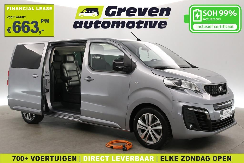 Peugeot e-Traveller Allure L3H1 75 kWh | Snelladen | SOH 99%, Auto's, Automaat, 136 pk, Gebruikt, 8 cilinders