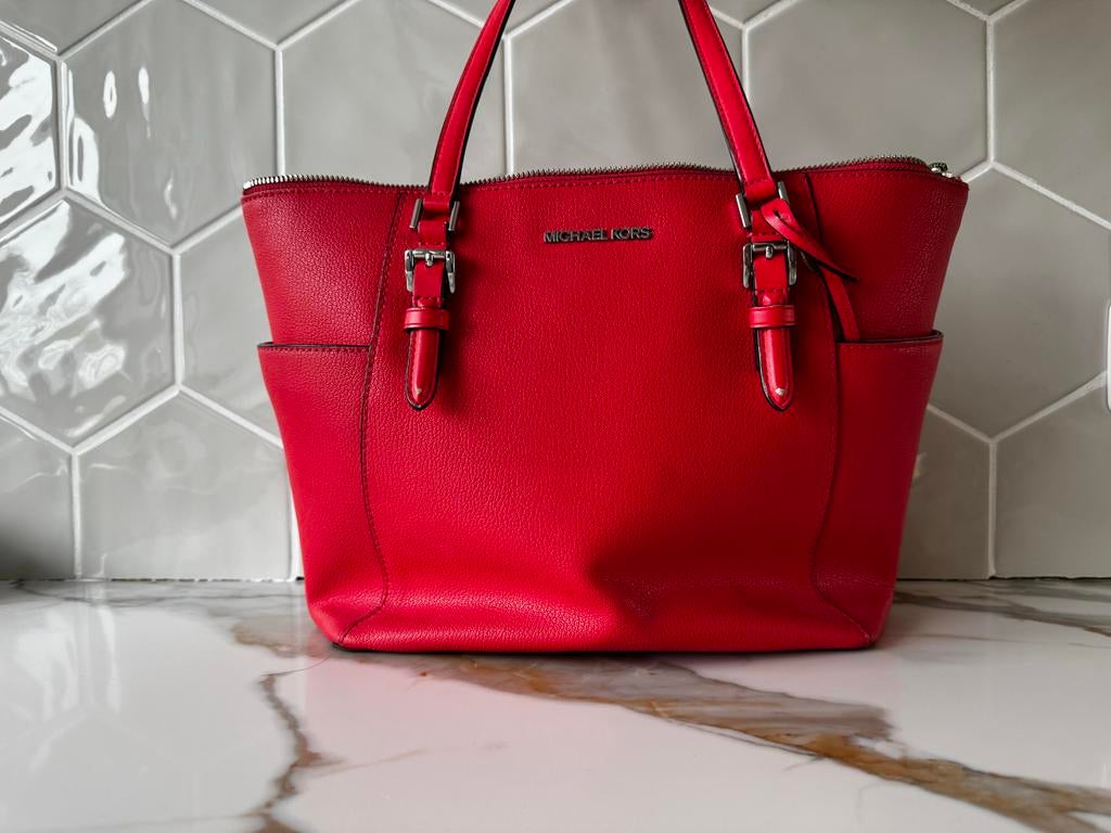 Michael Kors tas rood, Sieraden, Tassen en Uiterlijk, Tassen | Damestassen, Ophalen of Verzenden, Gebruikt, Rood, Handtas