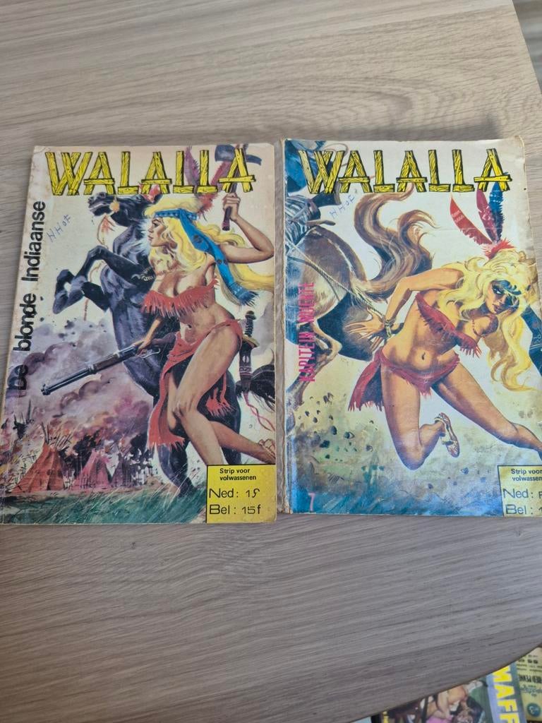 Walalla stripboeken - De blonde Indiaanse - 2 delen, Boeken, Meerdere stripboeken, Ophalen of Verzenden, Gelezen, Onbekend