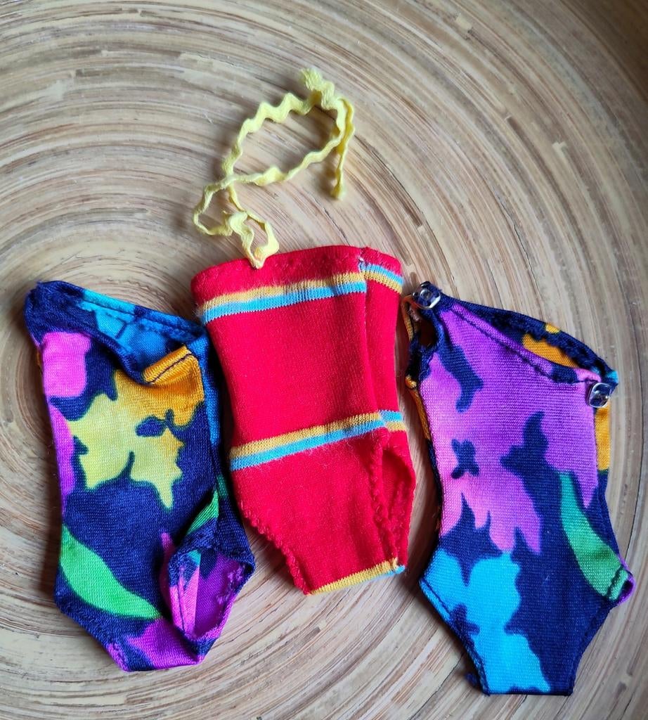 BARBIE  🌺 Tropical badpakjes 🌺  MATTEL Vintage, Verzamelen, Poppen, Ophalen of Verzenden, Gebruikt, Kleertjes