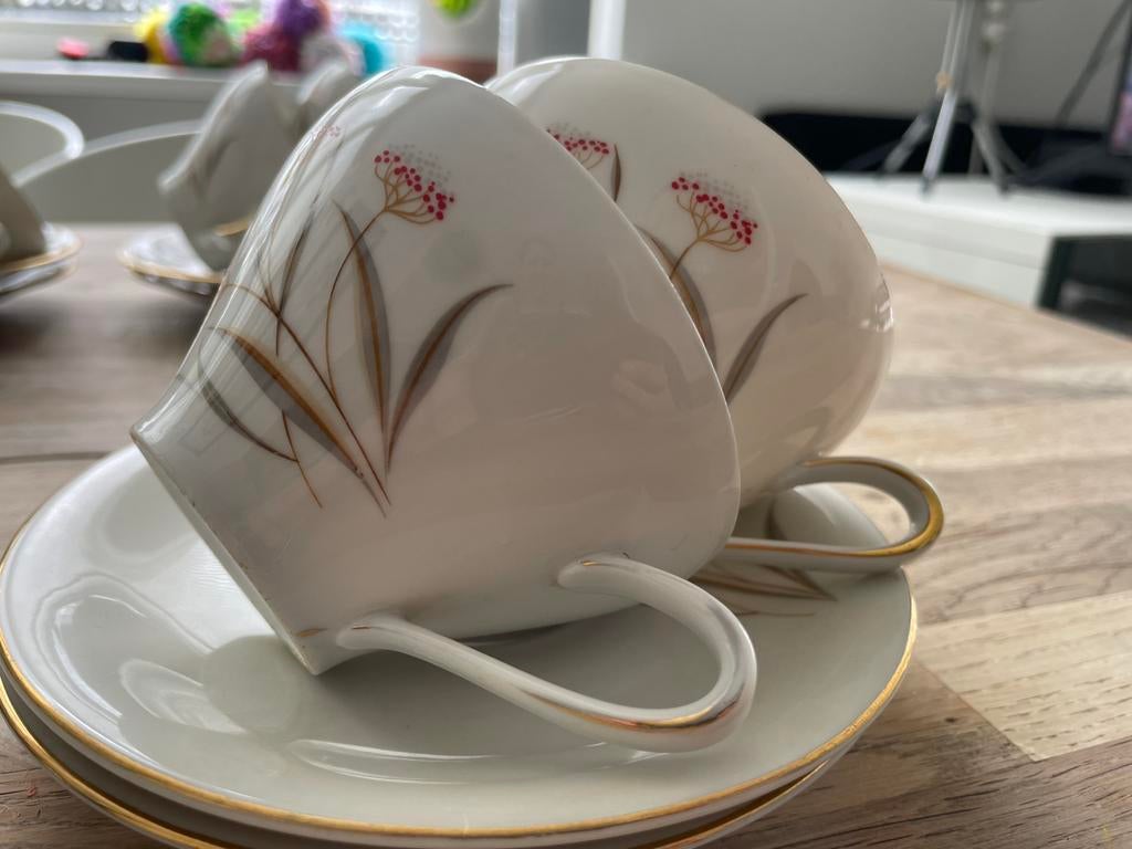 12 delig thee/ koffie servies van Winterling Bavaria Germany, Antiek en Kunst, Ophalen of Verzenden