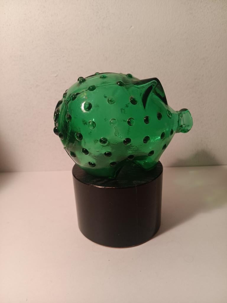 Vintage Holmegaard Spaarvarken - Jacob E. Bang Deens Design, Verzamelen, Spaarpotten, Ophalen of Verzenden