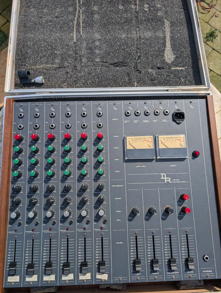 DR MR 600 Mengpaneel - Vintage Mixer met 8 Kanalen, Ophalen, Gebruikt
