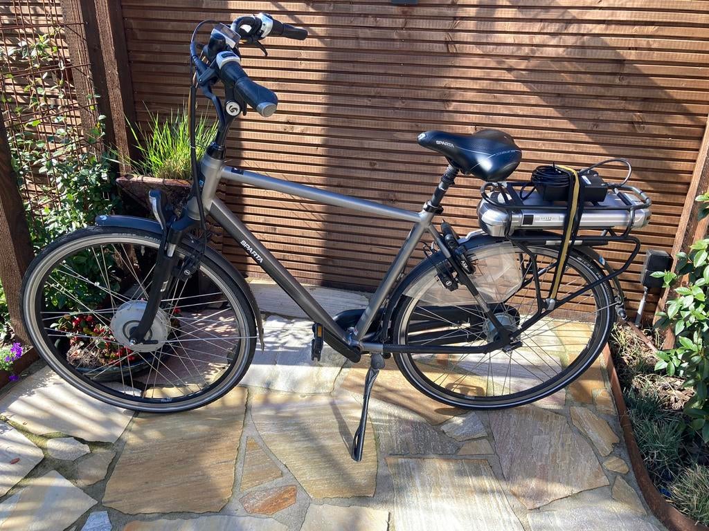 Herenfiets electrisch Sparta F8E, Fietsen en Brommers, Ophalen, Sparta, Gebruikt, 51 tot 55 cm