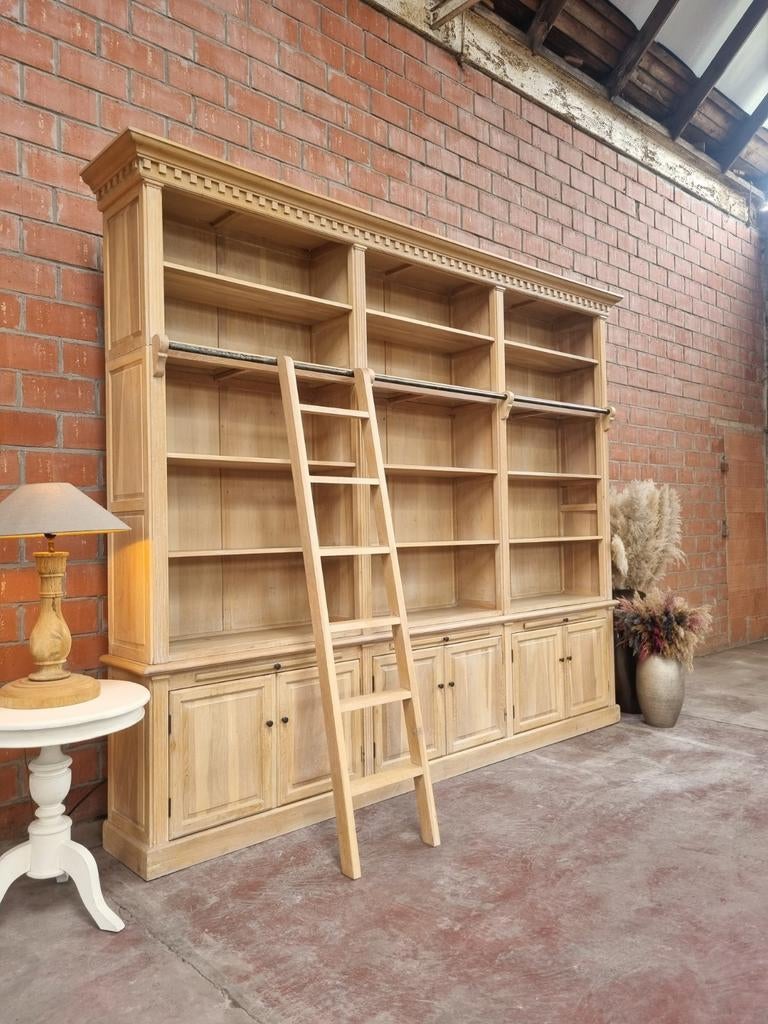 Eiken boekenkast art:89/26, Ophalen, 200 cm of meer, Eikenhout, 300 cm of meer