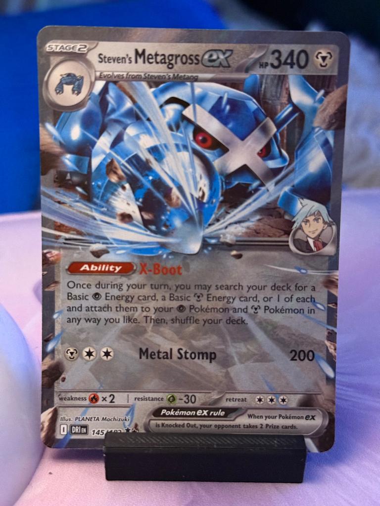 Pokemon metagross ex 145/182, Verzenden, Nieuw, Losse kaart, Foil
