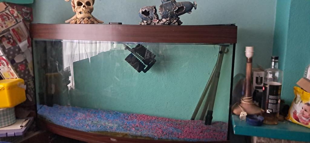 Te koop!! Aquarium kast met toebehoren, Ophalen, Zo goed als nieuw, Leeg aquarium