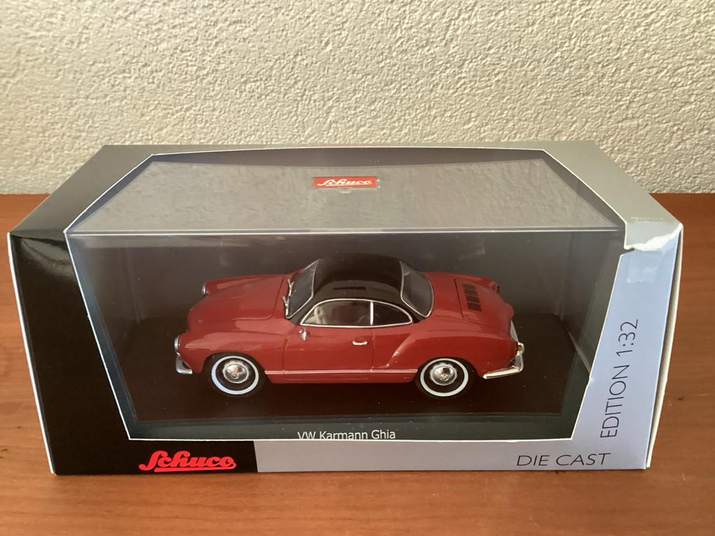 Schuco VW Karmann Ghia modelauto 1:32, Hobby en Vrije tijd, Modelauto's | 1:32, Ophalen of Verzenden, Zo goed als nieuw, Auto