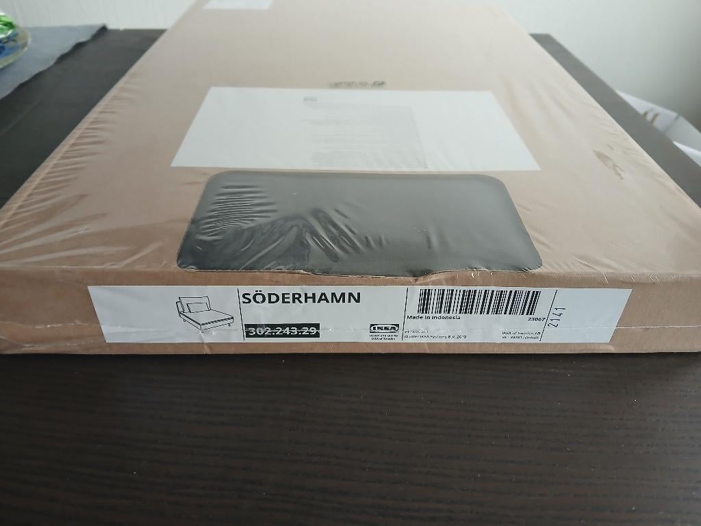 Ikea Soderhamn, hoes chaise longue. Samsta donkergrijs., Ophalen of Verzenden, Nieuw, Eenpersoons, Minder dan 150 cm