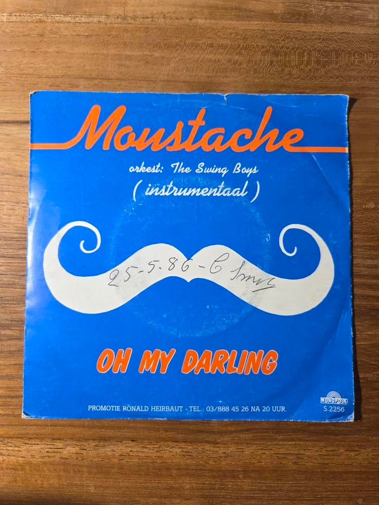Moustache - Oh my darling, Gebruikt, 7 inch, Single, Ophalen of Verzenden