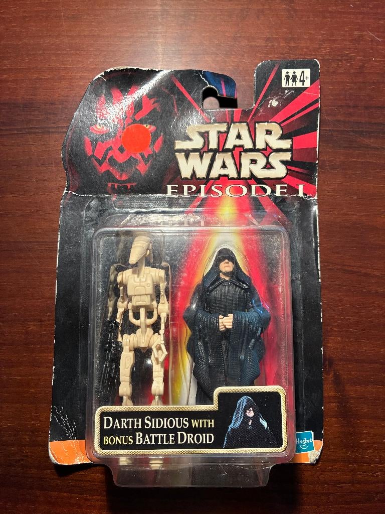 Star Wars - Episode 1 - Darth Sidious + Battle Droid (1999), Ophalen of Verzenden, Zo goed als nieuw, Actiefiguurtje