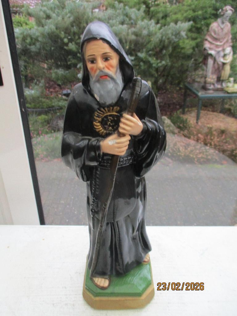 Te koop: Beeld Benedictus, Antiek en Kunst, Antiek | Religie, Ophalen of Verzenden