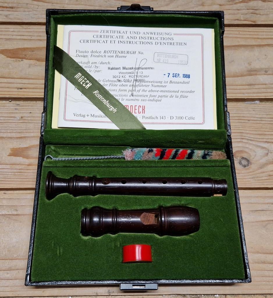 Moeck Rottenburgh Sopranino Blokfluit - Zo goed als nieuw, Ophalen of Verzenden, Zo goed als nieuw, Overige typen, Met koffer, hoes of etui
