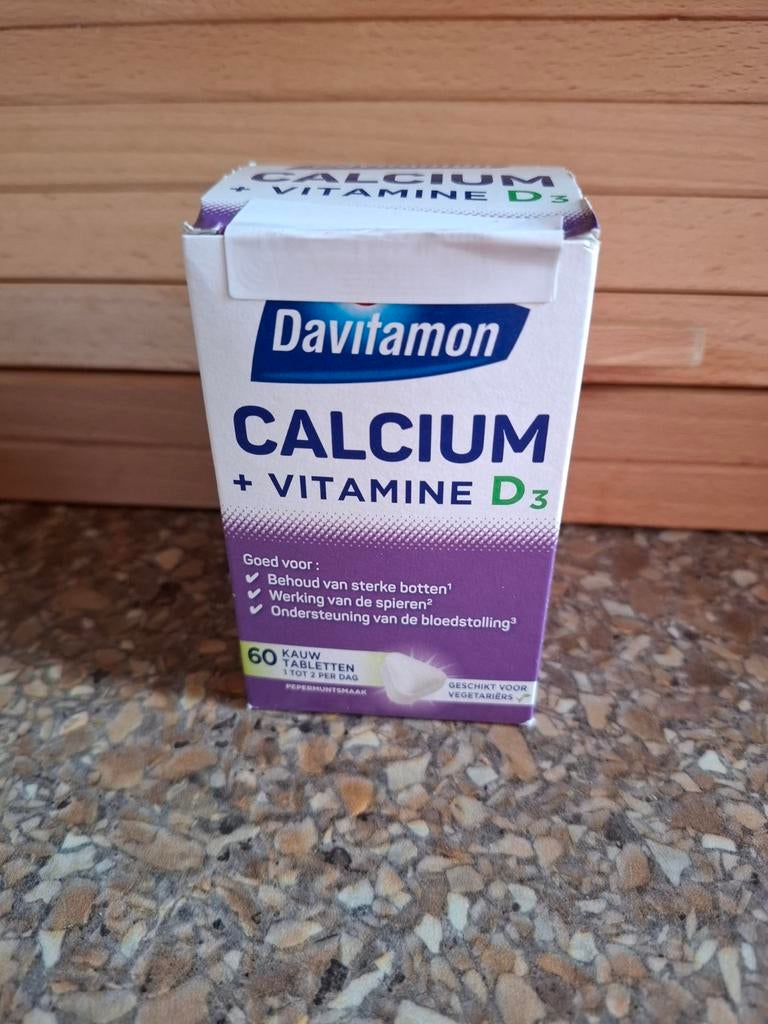 Davitamon Calcium + Vitamine D3 kauwtabletten, Ophalen of Verzenden