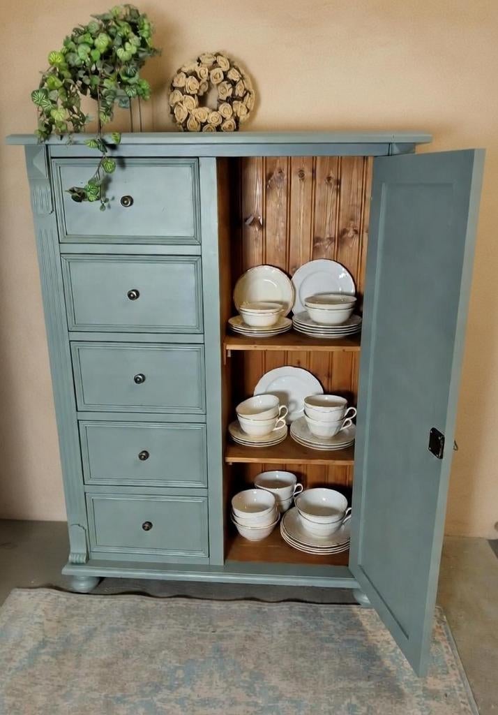 Sfeervolle grenen spekkast meidenkast buffetkast, 100 tot 150 cm, Ophalen of Verzenden, Nvt, Grenenhout