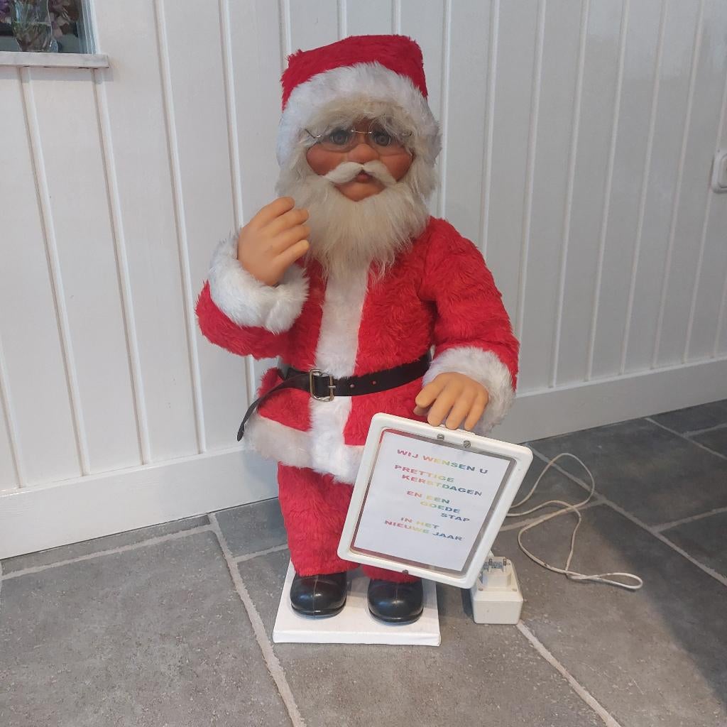 Bewegende Kerstman H.J. Figurer Danmark, Diversen, Kerst, Gebruikt, Ophalen