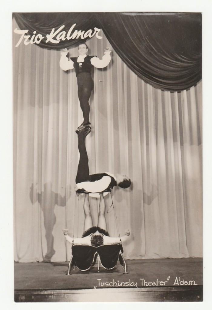 ansicht Trio Kalmar, Tuschinsky Theater Amsterdam, Verzamelen, Muziek, Artiesten en Beroemdheden, Verzenden, Gebruikt, Foto of Kaart