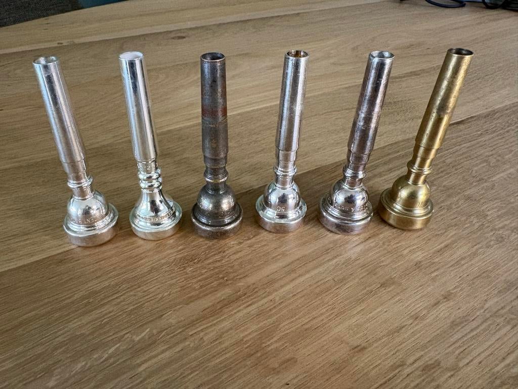 Diverse Trompet Mondstukken, Muziek en Instrumenten, Ophalen of Verzenden, Gebruikt, Bes-trompet