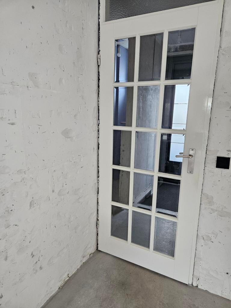 Binnendeur met glas, Ophalen