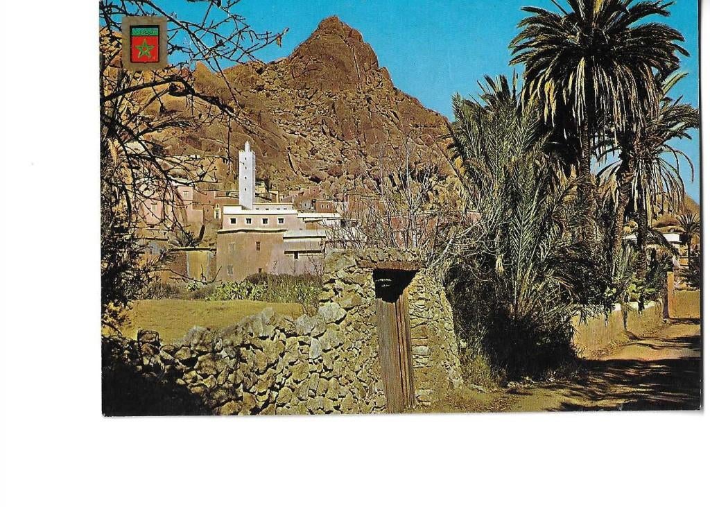 marokko  tafraout  1988  koning hassan 4x  elbakali, Verzamelen, Ansichtkaarten | Buitenland, Verzenden, 1980 tot heden, Gelopen